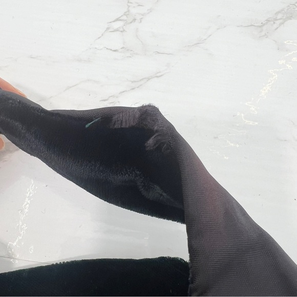 VINTAGE 80s 90s Stepping Out velvet mini prom DRESS - Picture 5 of 8